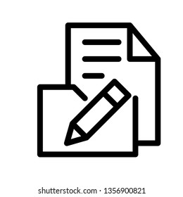 Modern editible files icon