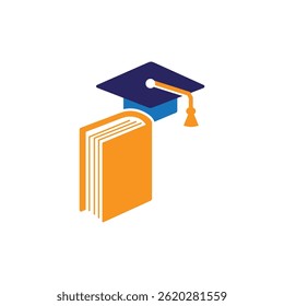 Logo creativo de la academia de Educación moderna