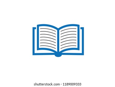 Modern education book icon