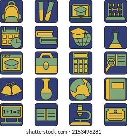 Modern education, illustration, vector on a white background.