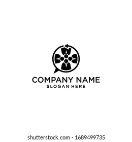 vector de diseño del logotipo de educación moderna