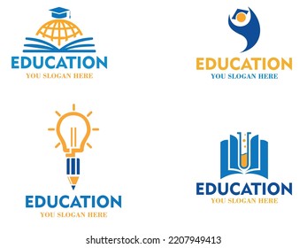 Modern Education Logo icon design, vector illustration