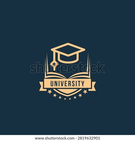 Modern education logo representing knowledge growth innovation learning excellence and academic success worldwide