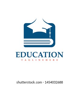 Modern Education Logo Showing Cap Book Stock Vector (Royalty Free ...