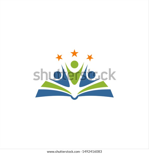 Modern Educational Concept Logo Design Stock Vector (Royalty Free ...