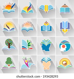 Modern educational Icons