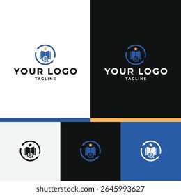 Modern Educational Research Logo Design Template