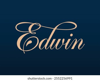 Modern Edwin Name Logo Vector, Creative Edwin Signature Logo