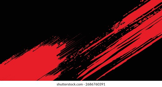 Fondo de efecto moderno. Angustiado áspero oscuro con textura abstracta. Negro aislado en rojo. Elemento de Diseño gráfico de estilo vintage concepto de decoración textura grunge