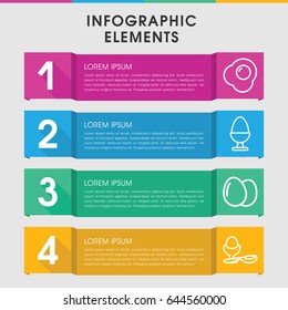 Modern eggs infographic template. infographic design with eggs icons includes egg. can be used for presentation, diagram, annual report, web design.