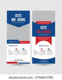 modern election rollup banner illustrator design. political election voting publicity banner design. editable promotion advertisement for x-banner, flyer, profile, brochure, display, vector layout tem