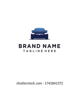 Modern Electric Car Silhouette Logo Template 