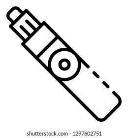 Modern electric cigarette icon. Outline modern electric cigarette vector icon for web design isolated on white background