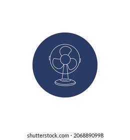 Modern electric fan icon vector