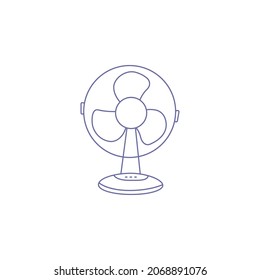 Modern electric fan icon vector