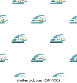 Modern electric iron pattern seamless flat style for web vector illustration