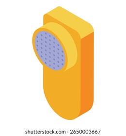 Removedor de fiapos elétrico moderno está removendo fuzz de roupas, mantendo-os limpos e frescos