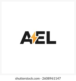Modern Electric Logo with Lightning Bolt Concept