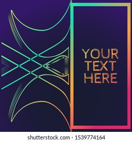 Modern Electric Neon Graphic Frames Background Template