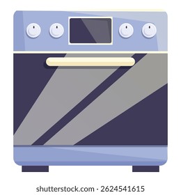 Forno elétrico moderno mostrando tela de exibição digital para cozinhar deliciosas refeições