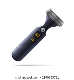 Modern Electric Razor On White Background. Vector