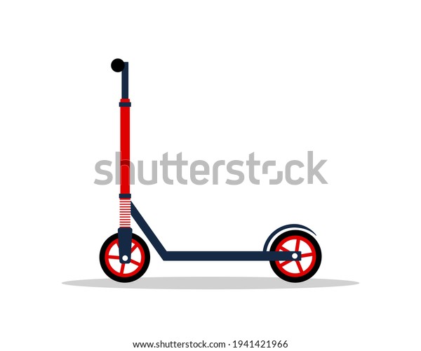 Modern electric scooter. Ecological city\
transport. Environmentally friendly alternative vehicles. Vector\
illustration in flat cartoon\
style.