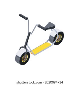 Modern electric scooter isometric icon 3d vector illustration