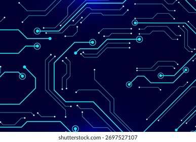 Disposición moderna del circuito eléctrico de la tecnología