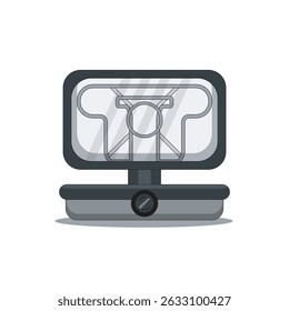 Modern electric toaster with transparent window and control knob, ideal for kitchen appliance, breakfast preparation, and cooking-themed illustrations or digital designs.