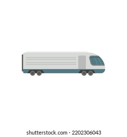 Modern Electric Train Icon. Flat Illustration Of Modern Electric Train Vector Icon Isolated On White Background