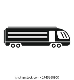 Icono de tren eléctrico moderno. Ilustración simple del icono del vector del tren eléctrico moderno para el diseño web aislado en fondo blanco