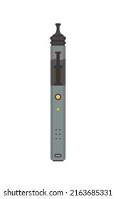 Modern electronic cigarettes on a white background. Vape concept. Vector illustration.