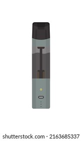 Modern electronic cigarettes on a white background. Vape concept. Isolated. Vector illustration.