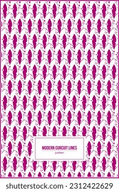 modern electronics circuit lines pattern