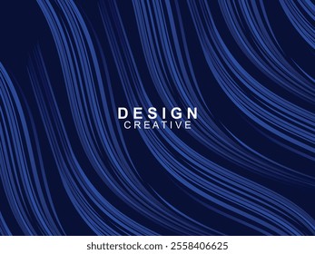 Modern elegance of abstract gradient wave background. Its dark blue waves create a charming atmosphere for websites, social media, advertising, presentations, etc.