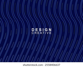 Modern elegance of abstract gradient wave background. Its dark blue waves create a charming atmosphere for websites, social media, advertising, presentations, etc.