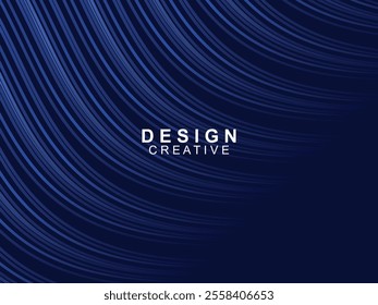 Modern elegance of abstract gradient wave background. Its dark blue waves create a charming atmosphere for websites, social media, advertising, presentations, etc.
