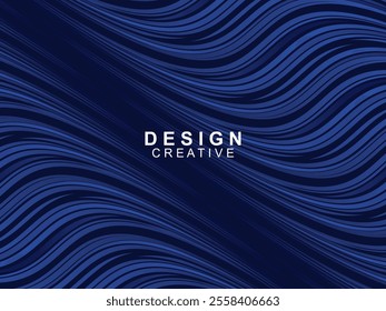 Modern elegance of abstract gradient wave background. Its dark blue waves create a charming atmosphere for websites, social media, advertising, presentations, etc.