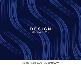 Modern elegance of abstract gradient wave background. Its dark blue waves create a charming atmosphere for websites, social media, advertising, presentations, etc.