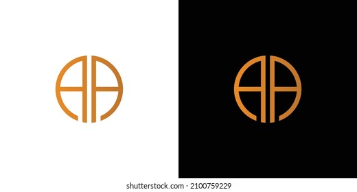 Modern and elegant AA initials logo design