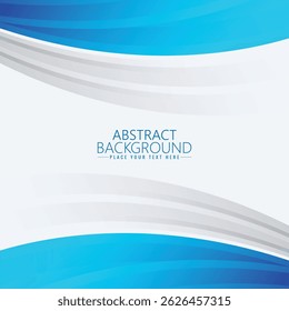 Modern and elegant abstract background with blue wave design