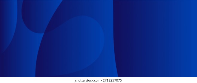 Un fondo abstracto moderno y elegante con un gradiente de tonos azules profundos, desde azul marino hasta azul real, con Formas onduladas sutiles y fluidas que proporcionan una sensación de profundidad y fluidez. Ideal para aplicaciones tecnológicas, corporativas o de diseño sereno.