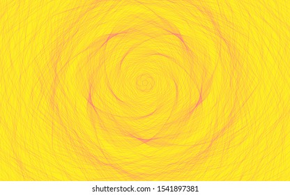 Modern elegant abstract background. Pink dynamic elements on yellow base. Template for the design of landing page, flyer or presentation. Clipping mask used.