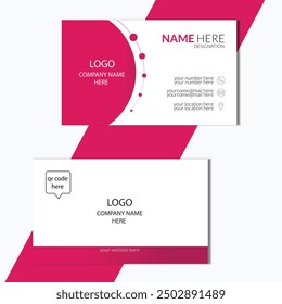  modern elegant abstract double sided creative business card for any kind of use
