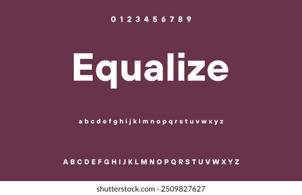 Modern elegant abstract sans serif display font vector