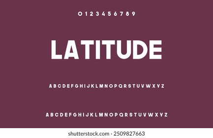 Modern elegant abstract sans serif display font vector