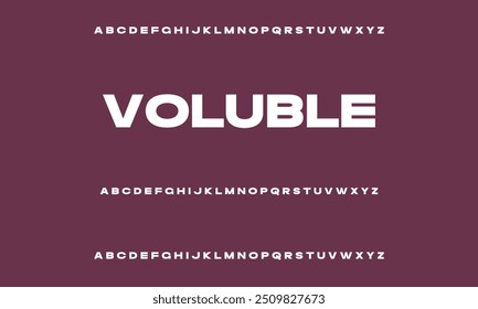 Modern elegant abstract sans serif display font vector