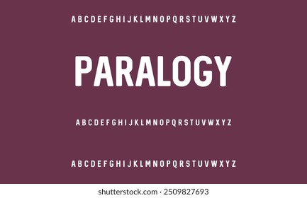 Vector de fuente de pantalla sans serif abstracto elegante moderno