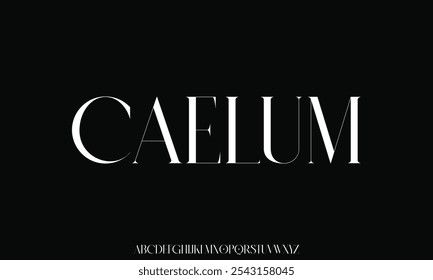Moderno e elegante abstrato sans serif display font vetor
