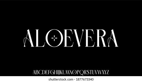 modern and elegant alphabet font